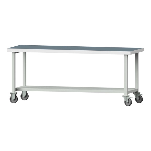 Work table, model 81, UBP 50 mm, RAL 7035, 850 x 2000 x 700 mm - Working table 2000 mm movable