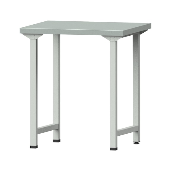 Work table, model 10, ZBP 40 mm, RAL 7035, 890 x 800 x 700 mm - Working table 800 mm static