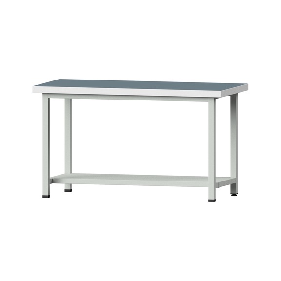 Work table, model 151, UBP 50 mm, RAL 7035, 850 x 1500 x 800 mm - Working table 1500 mm static