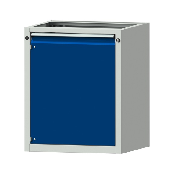 Base cabinet V/T - BL, model 2401, RAL 7035/RAL 5010 - Base cabinet for workbench (workshop)