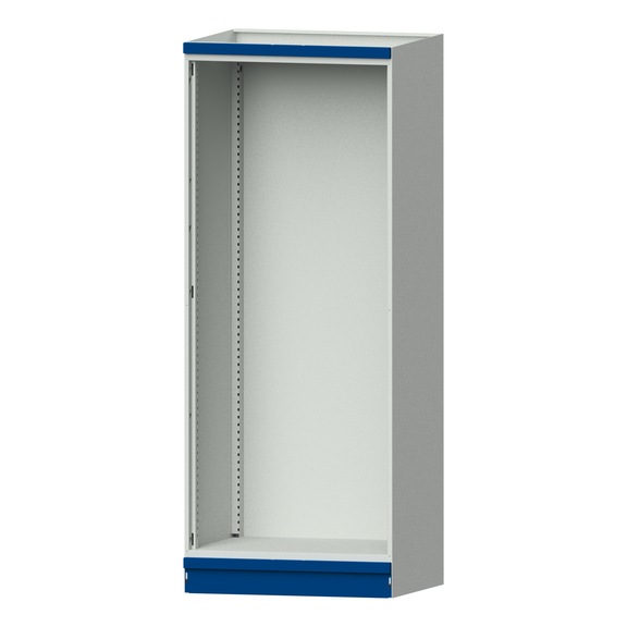 Base cabinet modular cabinet system, model 100, RAL 7035/5010, 999.170.0009 - Workshop cupboard