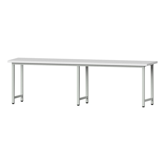 Work table, model 90, KSP 40 mm, RAL 7035, 840 x 2800 x 700 mm - Working table 2800 mm static