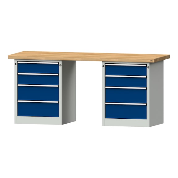 Combination workbench V/T-BL2000mm-2 blocks Model 840 BMP 50 mm 7035/5010 900x2000x700 - Combination workbench 2000 mm models 821 VH - 850 VH