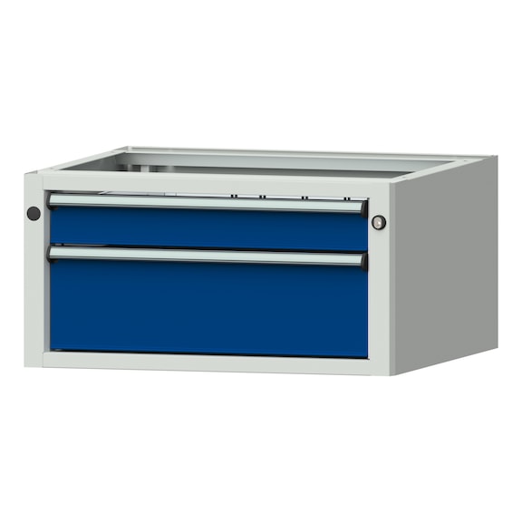 Base cabinet V/T - BL, model 903, RAL 7035/RAL 5010 - Base cabinet for workbench (workshop)