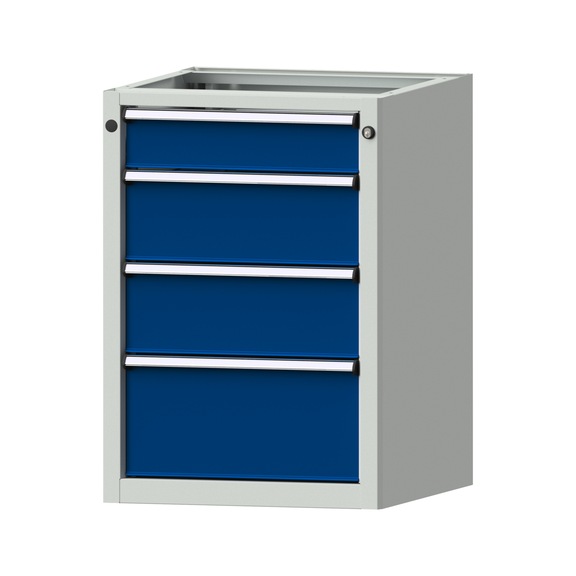 Base cabinet V/T - KS, model 2414, RAL 7035/RAL 5010 - Base cabinet for workbench (workshop)