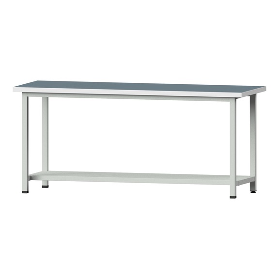 Work table, model 71, UBP 40 mm, RAL 7035, 890 x 2000 x 700 mm - Working table 2000 mm static