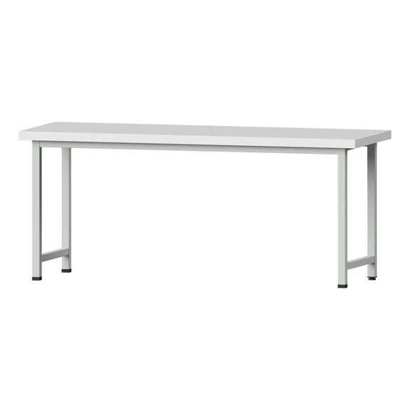 Arbeitstisch, Modell 70, KSP 50 mm, RAL 7035, 850 x 2000 x 700 mm - Arbeitstisch 2000 mm statisch