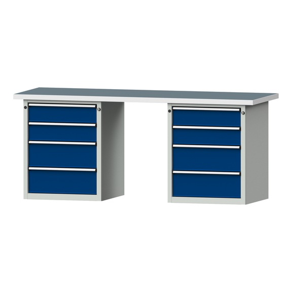 Combination workbench V/T-BL2000mm-2 blocks Model 840 UBP 40 mm 7035/5010 840x2000x700 - Combination workbench 2000 mm models 821 VH - 850 VH