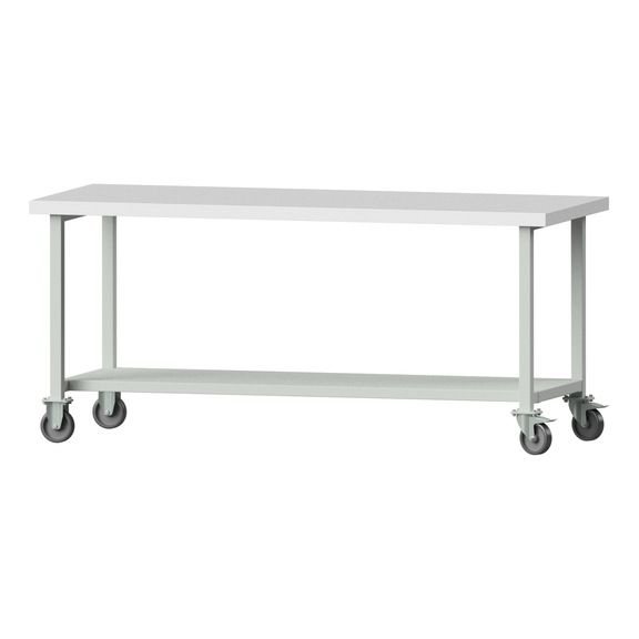 Work table, model 181, KSP 50 mm, RAL 7035, 900 x 2000 x 800 mm - Working table 2000 mm movable