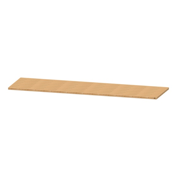 Worktop, solid beech panel, oiled, 40 mm, 2800 x 800 x 40 mm - Workshop bench plate