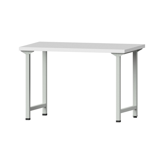 Work table, model 130, KSP 40 mm, RAL 7035, 840 x 1270 x 800 mm - Working table 1270 mm static