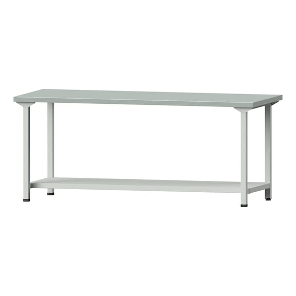Work table, model 171, ZBP 40 mm, RAL 7035, 840 x 2000 x 800 mm - Working table 2000 mm static