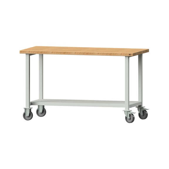 Work table, model 61, BMP 40 mm, RAL 7035, 890 x 1500 x 700 mm - Working table 1500 mm movable