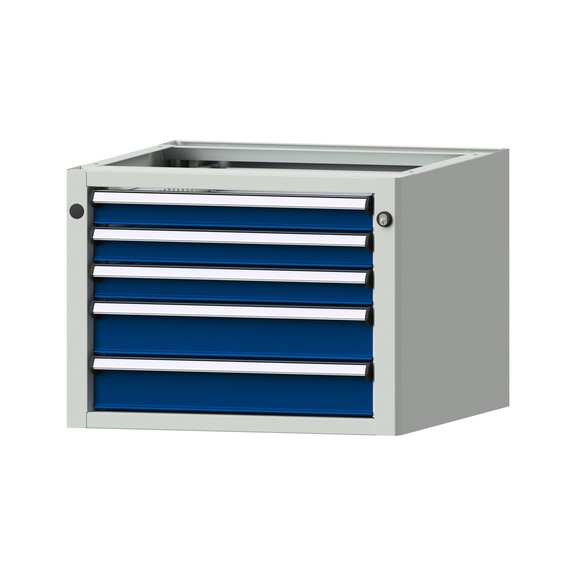 Base cabinet V/T - KS, model 1209, RAL 7035/RAL 5010 - Base cabinet for workbench (workshop)