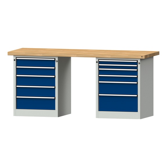 Combination workbench V/T-BL2000mm-2 blocks Model 841 BMP 50 mm 7035/5010 900x2000x700 - Combination workbench 2000 mm models 821 VH - 850 VH