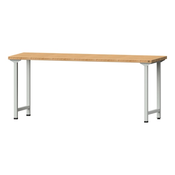 Work table, model 70, BMP 40 mm, RAL 7035, 840 x 2000 x 700 mm - Working table 2000 mm static