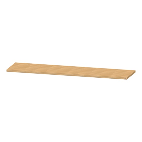 Worktop, solid beech panel, oiled, 50 mm, 2800 x 700 x 50 mm - Workshop bench plate