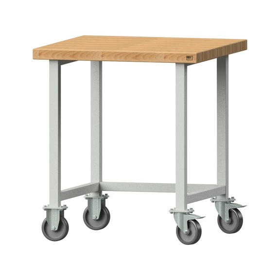 Work table, model 120, BMP 50 mm, RAL 7035, 900 x 800 x 800 mm - Working table 800 mm movable