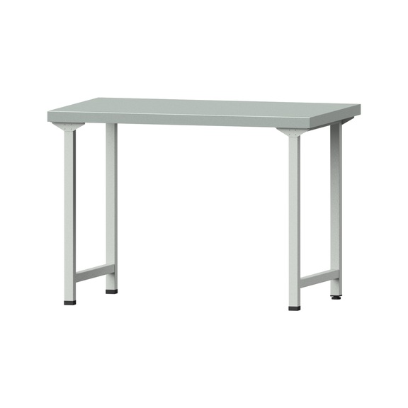 Work table, model 130, ZBP 50 mm, RAL 7035, 900 x 1270 x 800 mm - Working table 1270 mm static