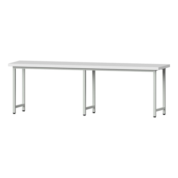 Work table, model 90, KSP 50 mm, RAL 7035, 900 x 2800 x 700 mm - Working table 2800 mm static