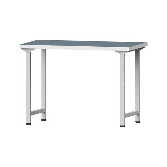 Work table, model 30, UBP 40 mm, RAL 7035, 890 x 1270 x 700 mm - Working table 1270 mm static