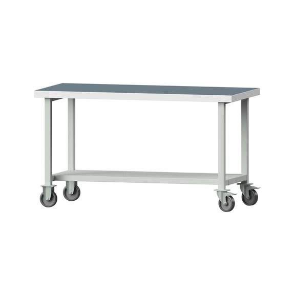 Work table, model 61, UBP 50 mm, RAL 7035, 850 x 1500 x 700 mm - Working table 1500 mm movable