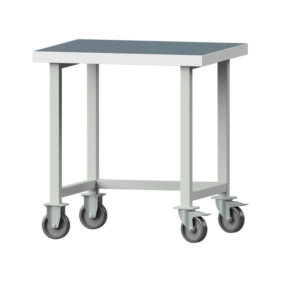 Work table, model 20, UBP 40 mm, RAL 7035, 840 x 800 x 700 mm - Working table 800 mm movable