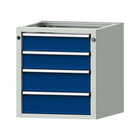 Base cabinet V/T - KS, model 1804, RAL 7035/RAL 5010 - Base cabinet for workbench (workshop)