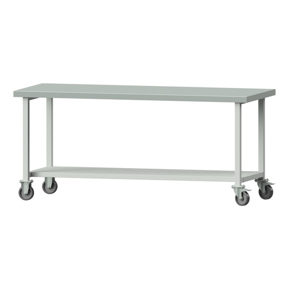 Work table, model 181, ZBP 50 mm, RAL 7035, 900 x 2000 x 800 mm - Working table 2000 mm movable