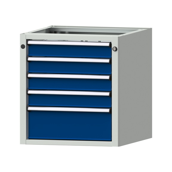 Unterbauschrank V/T - KS, Modell 1810, RAL 7035/RAL 5010 - Unterbauschrank für Werkbank