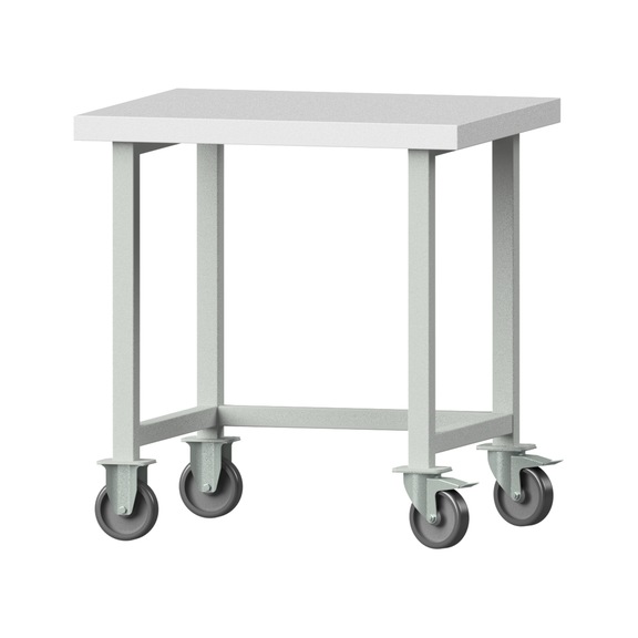 Work table, model 20, KSP 50 mm, RAL 7035, 850 x 800 x 700 mm - Working table 800 mm movable