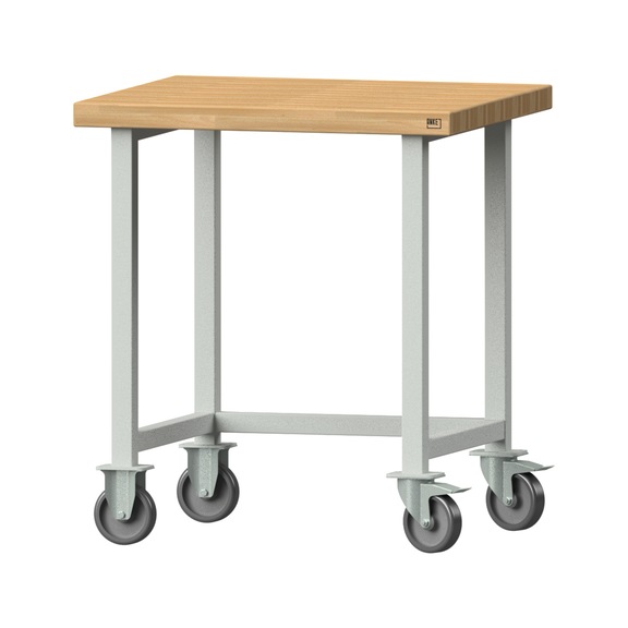 Work table, model 20, BMP 50 mm, RAL 7035, 900 x 800 x 700 mm - Working table 800 mm movable