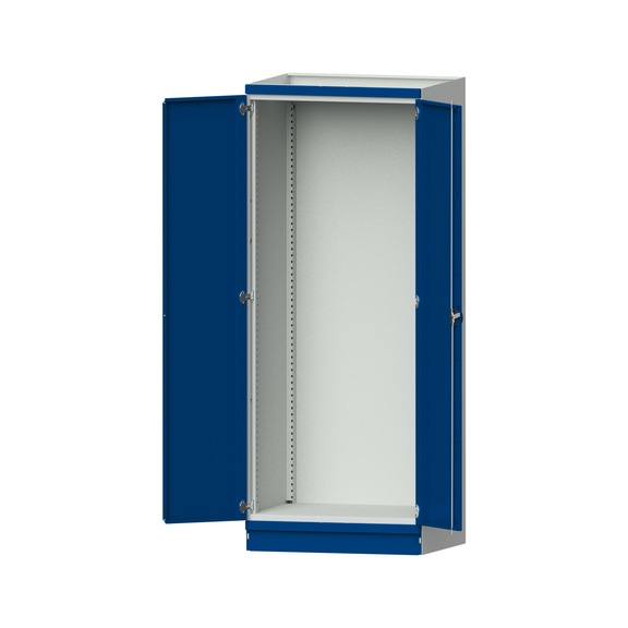 Base cabinet modular cabinet system, model 100, RAL 7035/5010, 999.170.0010 - Workshop cupboard