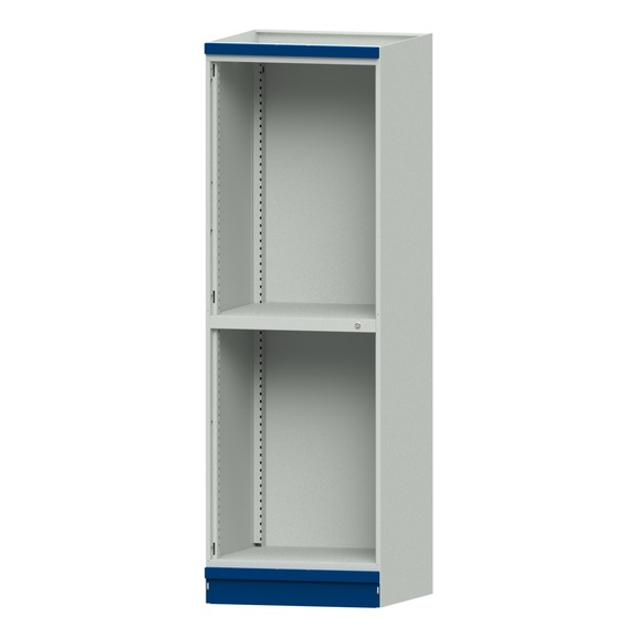 Base cabinet modular cabinet system, model 102, RAL 7035/5010, 999.170.0005 - Workshop cupboard