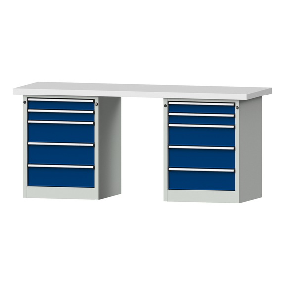 Combination workbench V/T-BL2000mm-2 blocks Model 850 KSP 50 mm 7035/5010 900x2000x700 - Combination workbench 2000 mm models 821 VH - 850 VH