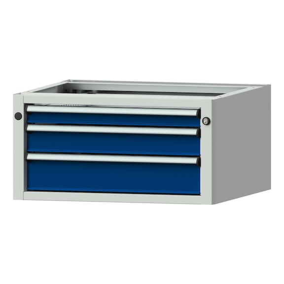 Base cabinet V/T - BL, model 905, RAL 7035/RAL 5010 - Base cabinet for workbench (workshop)