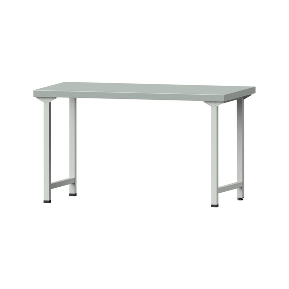 Work table, model 150, ZBP 50 mm, RAL 7035, 850 x 1500 x 800 mm - Working table 1500 mm static