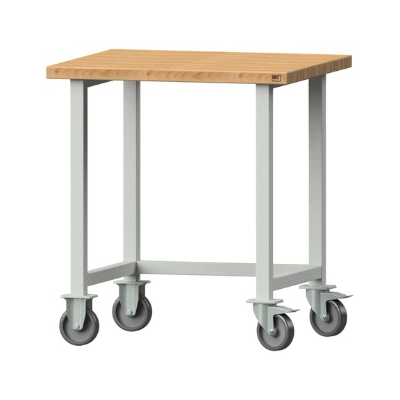 Work table, model 20, BMP 40 mm, RAL 7035, 890 x 800 x 700 mm - Working table 800 mm movable