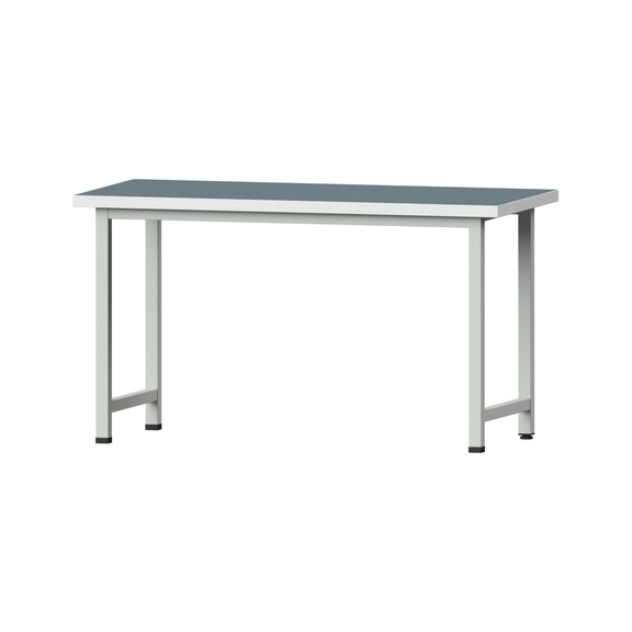Work table, model 150, UBP 40 mm, RAL 7035, 840 x 1500 x 800 mm - Working table 1500 mm static