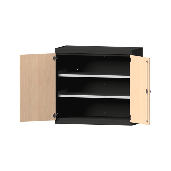 Schwerlastschrank T500mm - H1000mm, Modell 1000, RAL 7016/RAL 7016, 620.006.0002 - Werkstattschrank