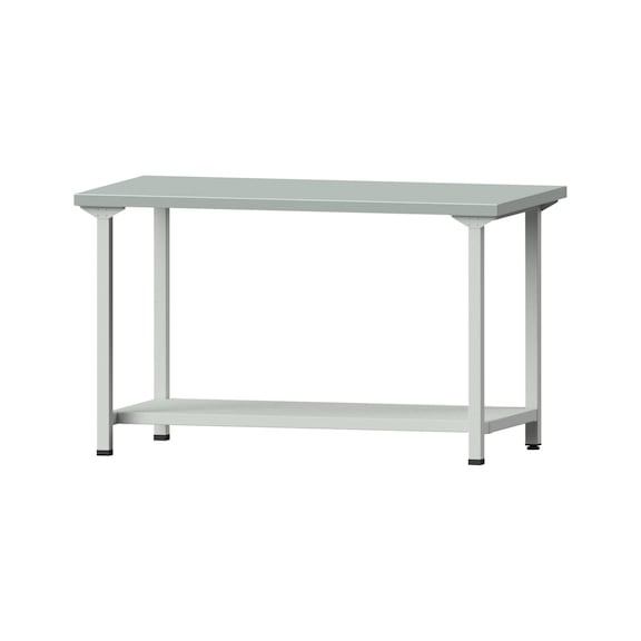 Work table, model 151, ZBP 40 mm, RAL 7035, 890 x 1500 x 800 mm - Working table 1500 mm static