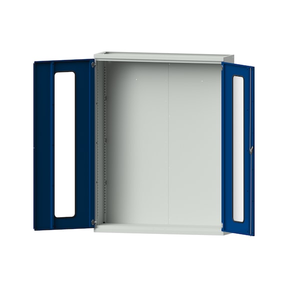 Heavy-duty cabinet T400mm - H1950mm, model 300, RAL 7035/RAL 5010, 620.009.0051 - Workshop cupboard