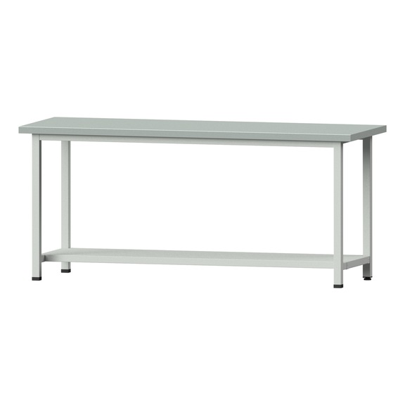 Work table, model 71, ZBP 40 mm, RAL 7035, 890 x 2000 x 700 mm - Working table 2000 mm static