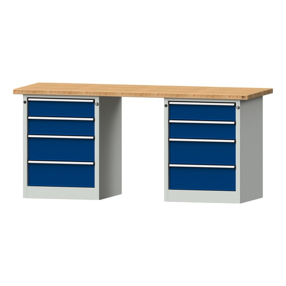 Combination workbench V/T-BL2000mm-2 blocks Model 840 BMP 40 mm 7035/5010 890x2000x700 - Combination workbench 2000 mm models 821 VH - 850 VH