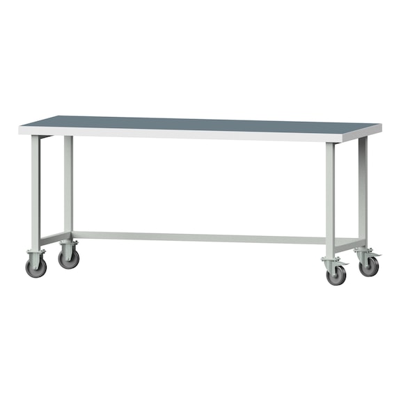 Work table, model 180, UBP 50 mm, RAL 7035, 900 x 2000 x 800 mm - Working table 2000 mm movable