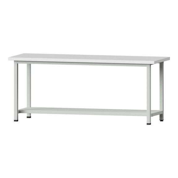 Work table, model 71, KSP 40 mm, RAL 7035, 840 x 2000 x 700 mm - Working table 2000 mm static