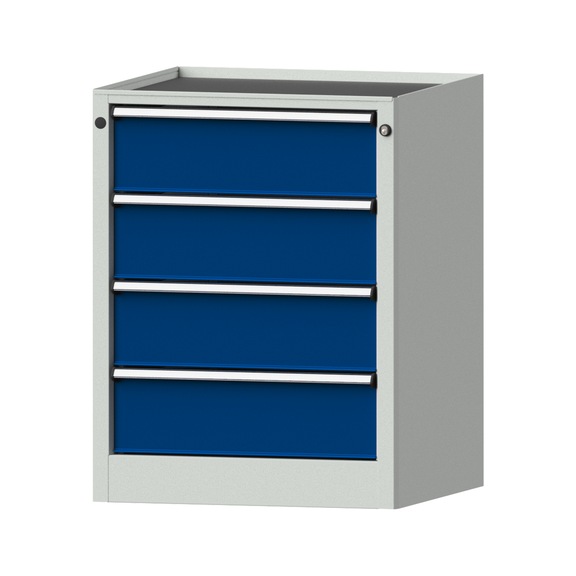 Beistellschrank BL, Modell 103, Ablagewanne, RAL 7035/RAL 5010, Höhe 850 mm - Werkstattschrank