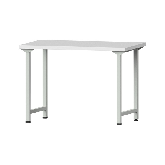 Work table, model 130, KSP 40 mm, RAL 7035, 890 x 1270 x 800 mm - Working table 1270 mm static