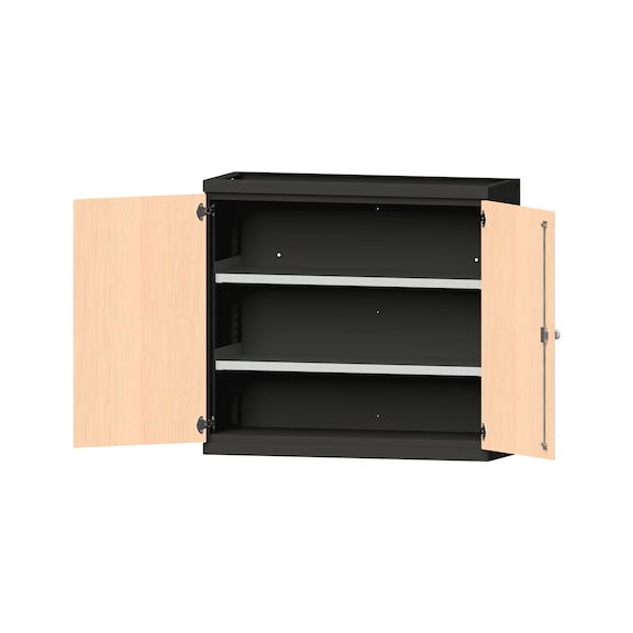 Heavy-duty cabinet T400mm - H1000mm, model 1000, RAL 7016/RAL 7016, 620.008.0003 - Workshop cupboard