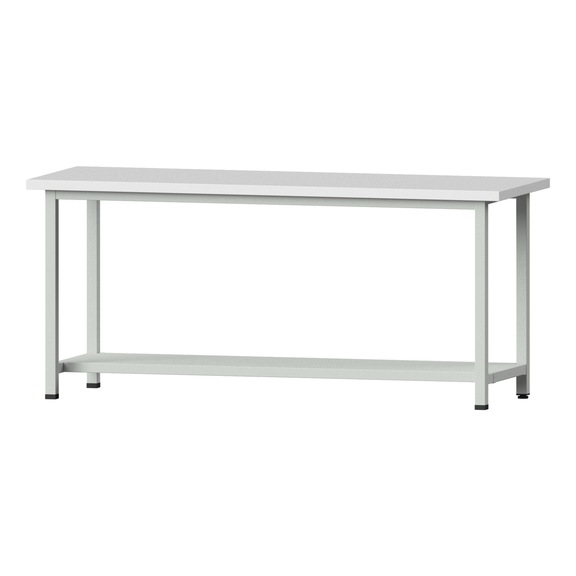 Work table, model 71, KSP 40 mm, RAL 7035, 890 x 2000 x 700 mm - Working table 2000 mm static